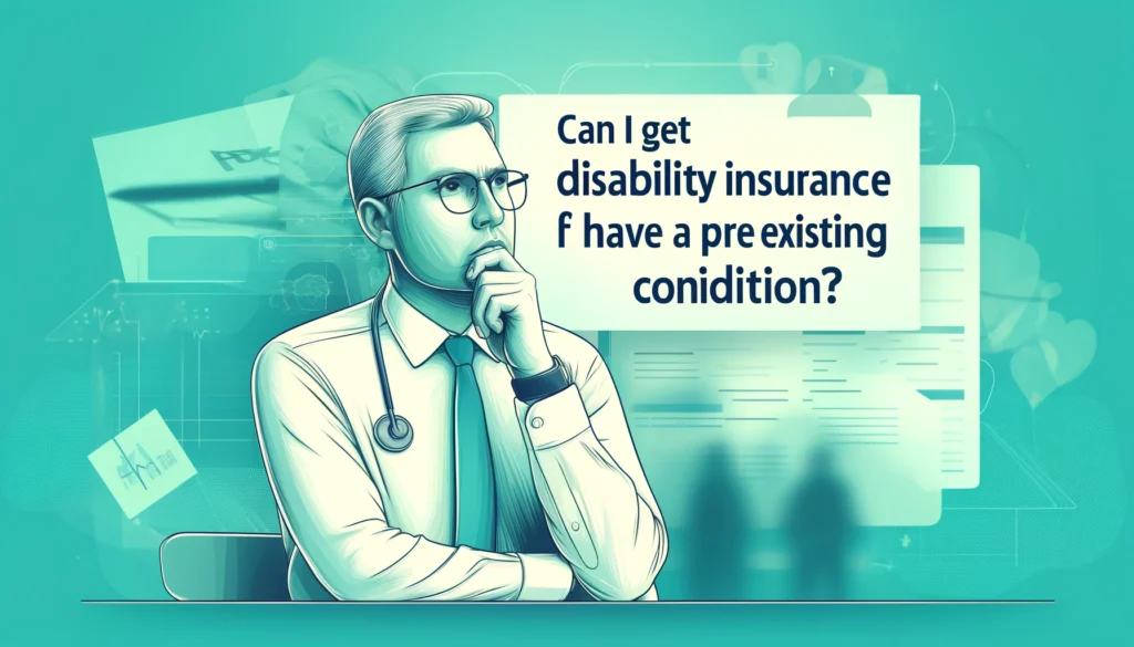 can i get disability insurance if i have a pre existing condition