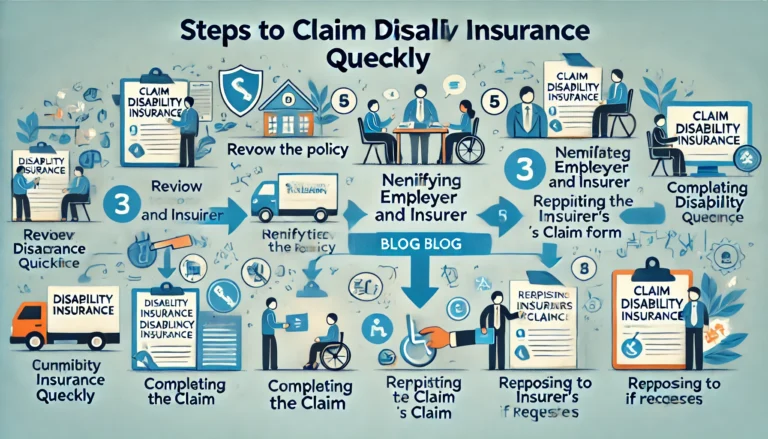 Steps to claim disability insurance quickly